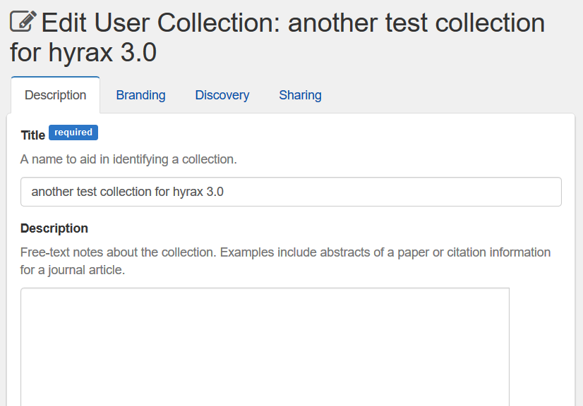 User Collections | Samvera Community Knowledge Base